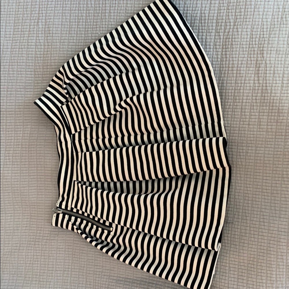 A striped skirt